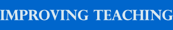 IMPROVING TEACHING